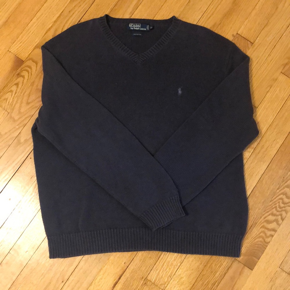 navy ralph lauren polo sweater!!!